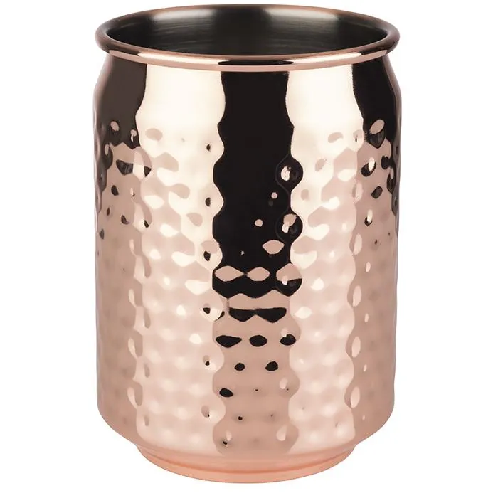 Edelstahlbecher 350ml D7,5 H10 Hammerschlag-Optik KUPFER glänzend