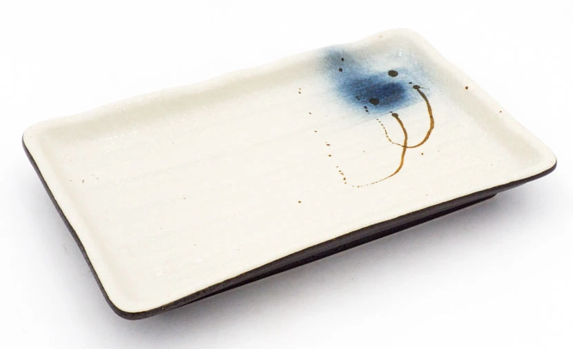 OWAGA Sushi Teller mit Vertiefung 23,5x14,5x3