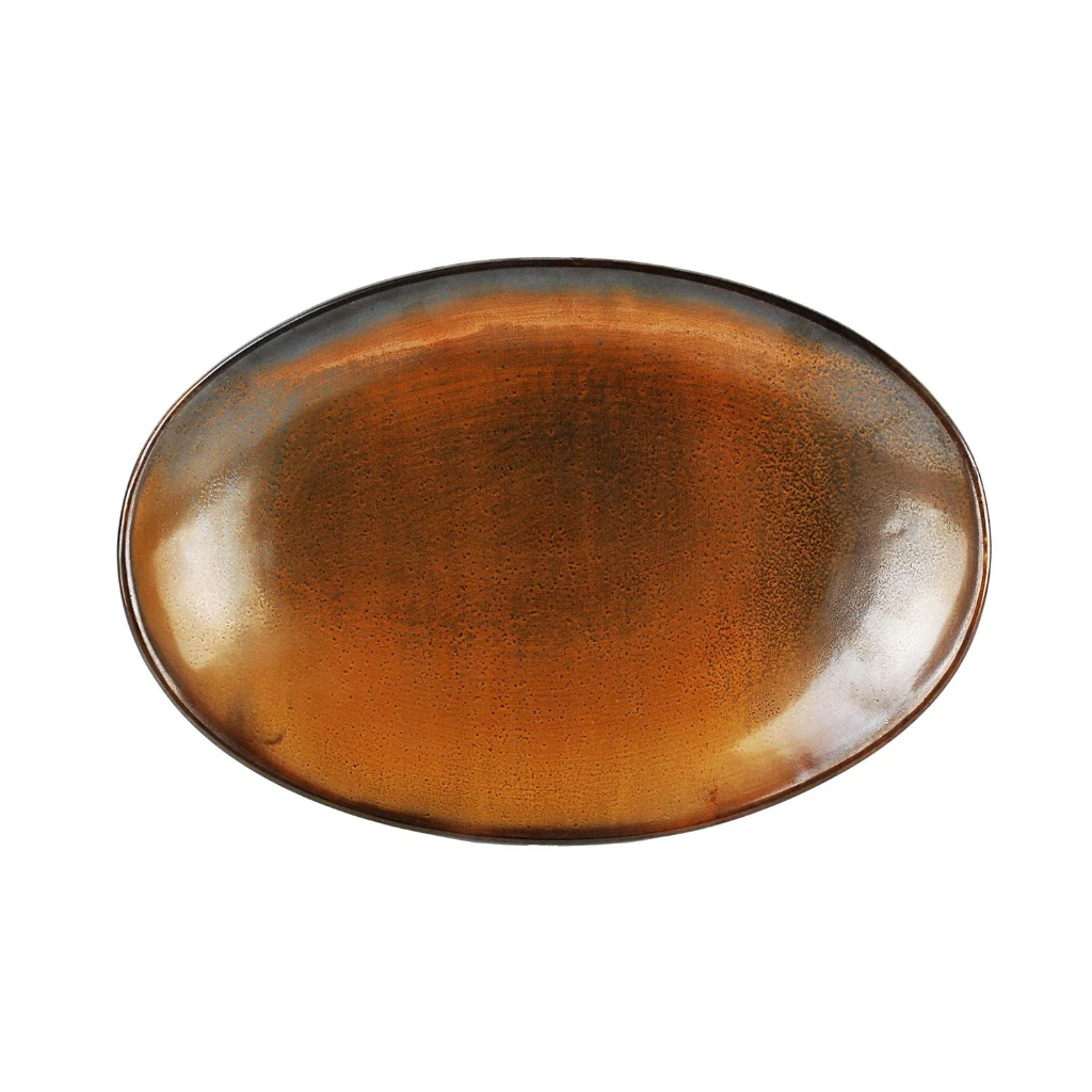 Servierschale 33x22,5xH4cm dark brown Escura