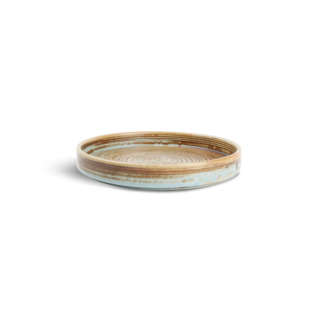 ESCURA Teller flach D17,5 H2,5cm - braun