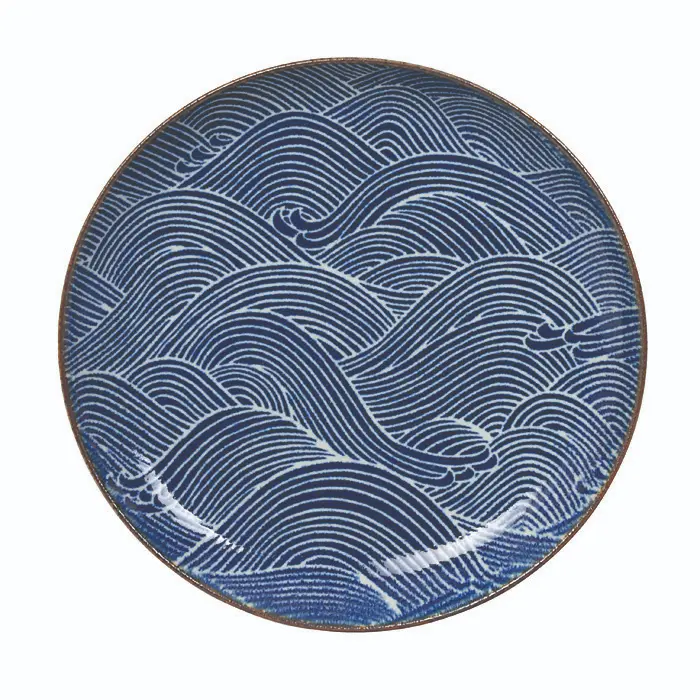 NAMI BLUE Teller flach hochkantig klein D21,5 H3 Box 6/24