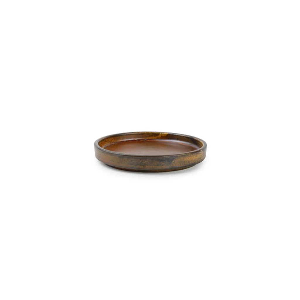 ESCURA Teller flach D13,5 H2cm - braun