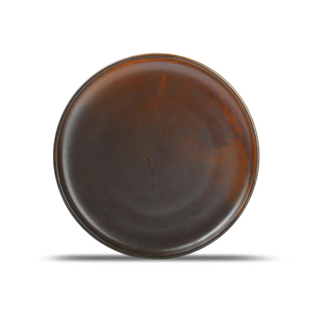 ESCURA Teller flach D26 H2,5cm - braun