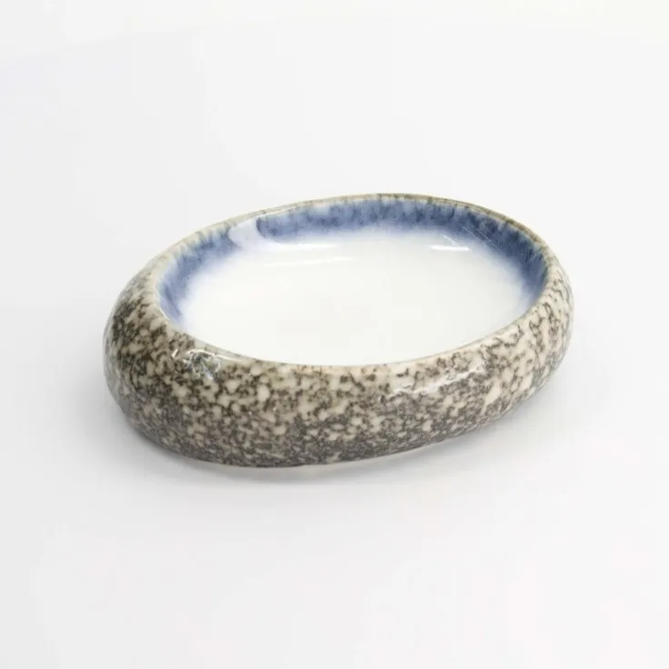 HOKKYO KUSEI Steinplatte oval 19x14,5x4,5 Box 1/12