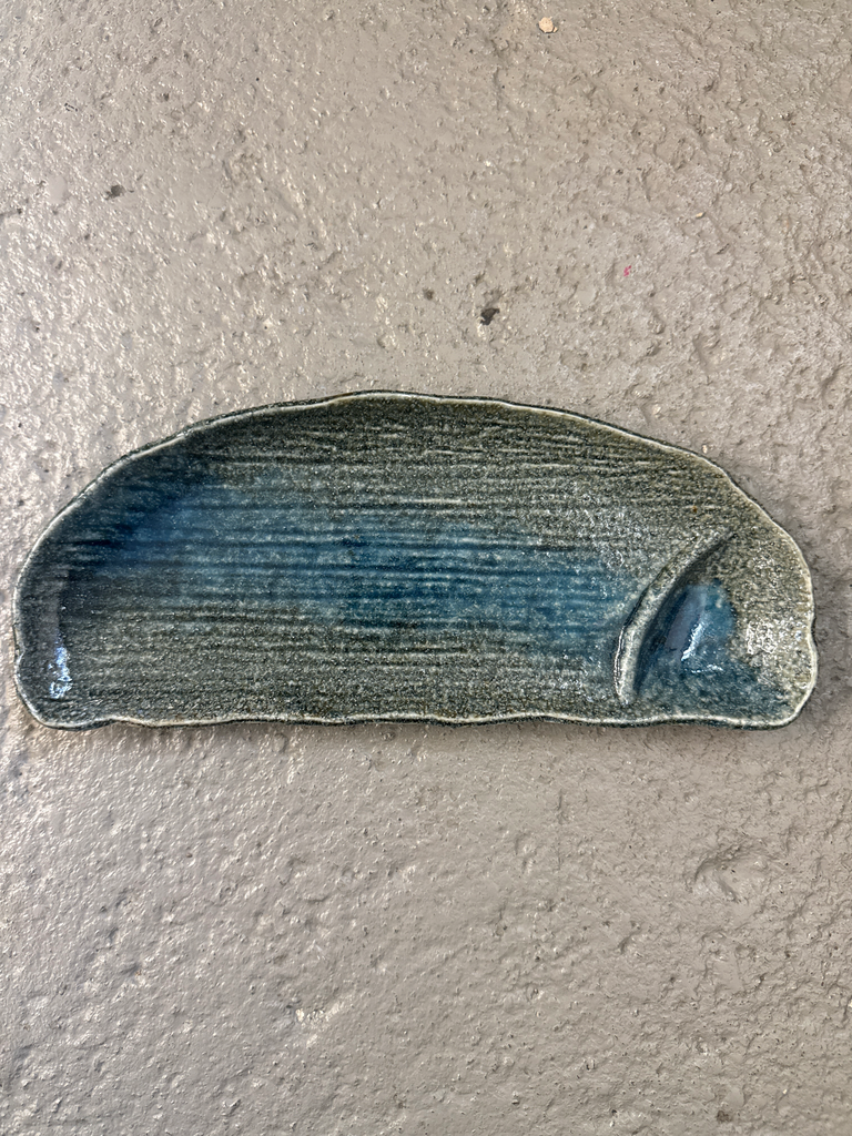 HALBMOND Dip-Teller 27,5x12x2,5cm - blau