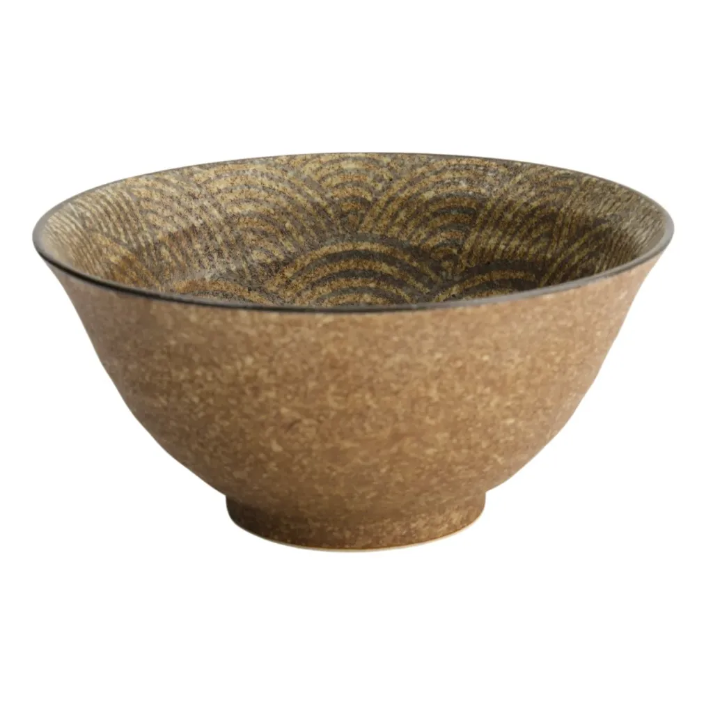 WELLEN Udon Schale D20 H10 - erdbraun Box 4/24