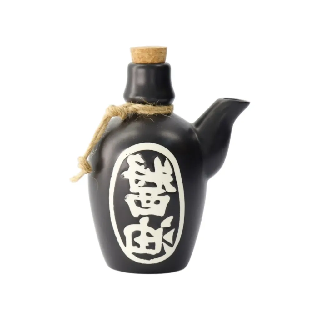Sojakanne 170ml D9,5 H7 - schwarz Schriftzug Box 6/72