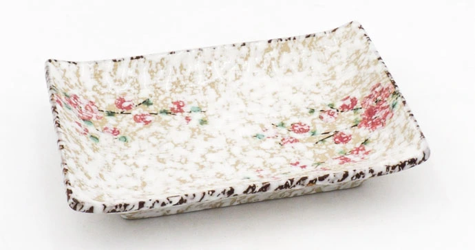 SAKURA WHITE Sushi Teller klein 16x11x2,5