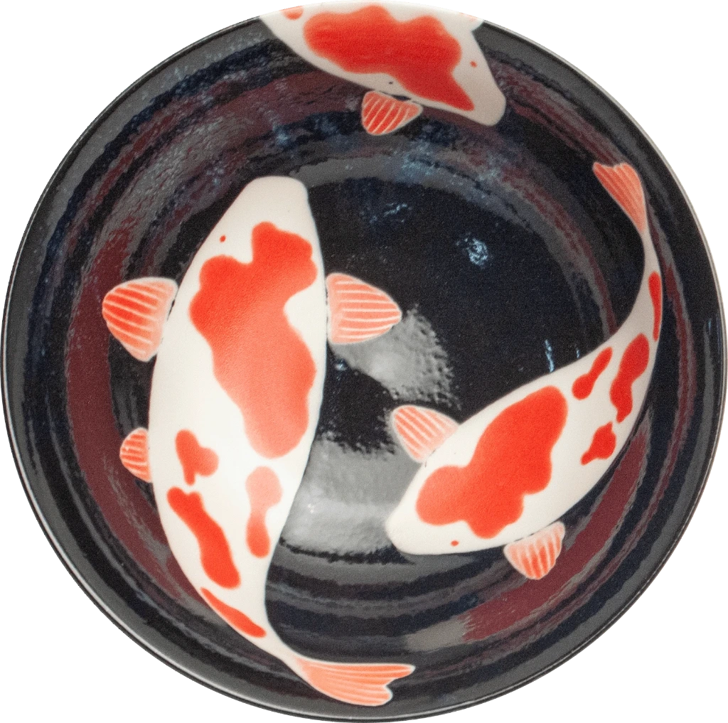 KOI Rote Koifisch Pho Schale D21 H9