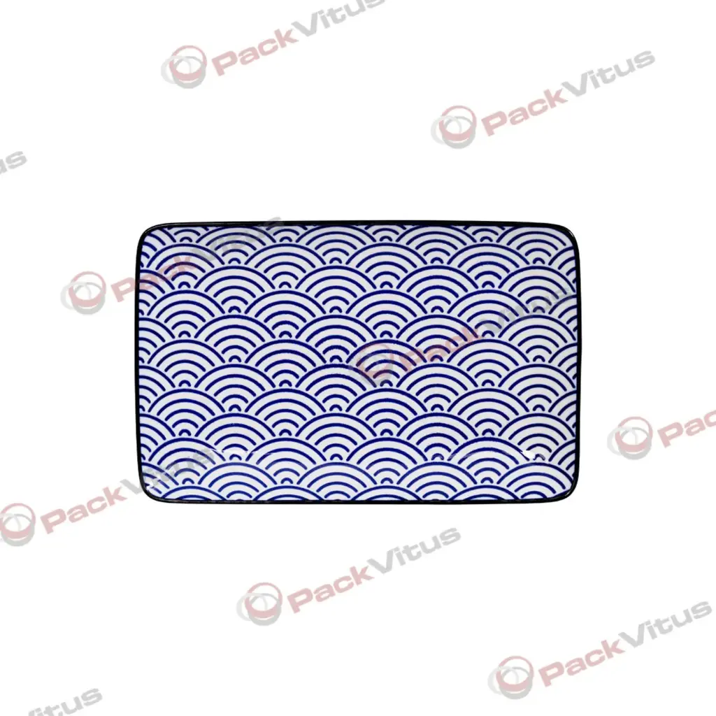 Nippon Blue Teller Japan 21x13.5cm Wave Box 6/48
