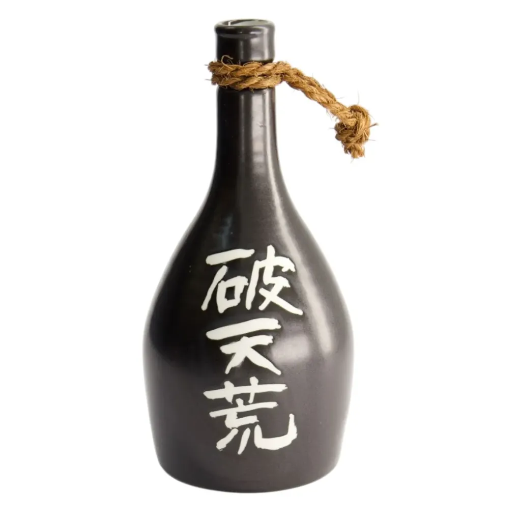 Sake Flasche 22cm - schwarz Schriftzug