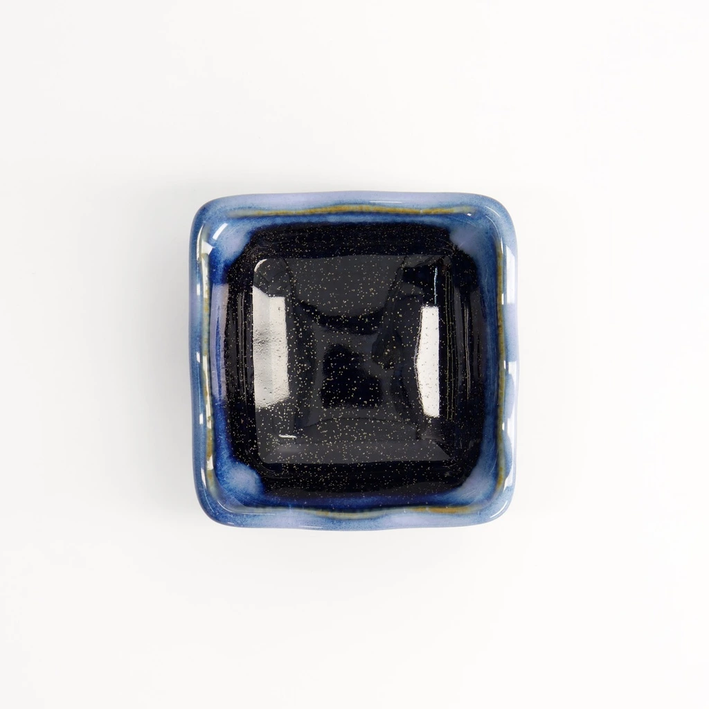 Soße quadratisch 7,6x7,8x3,2 - blau/schwarz