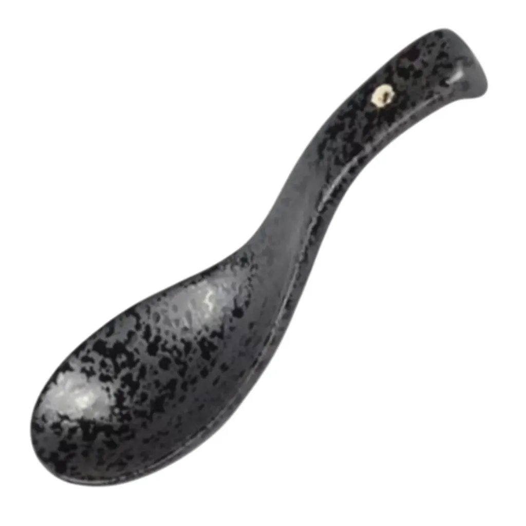 Löffel schwarz aus Keramik