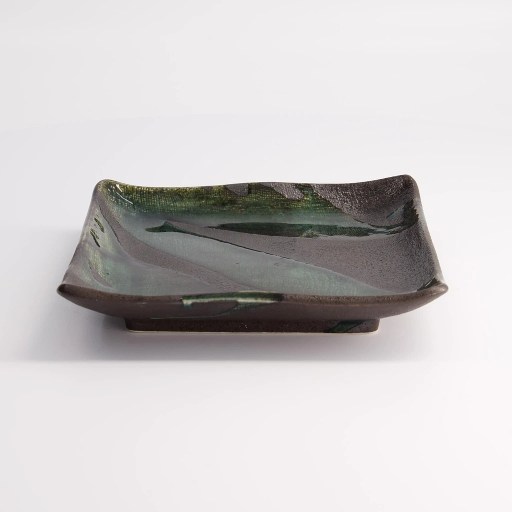 MIDORI GRÜN Teller quadratisch 18x18cm