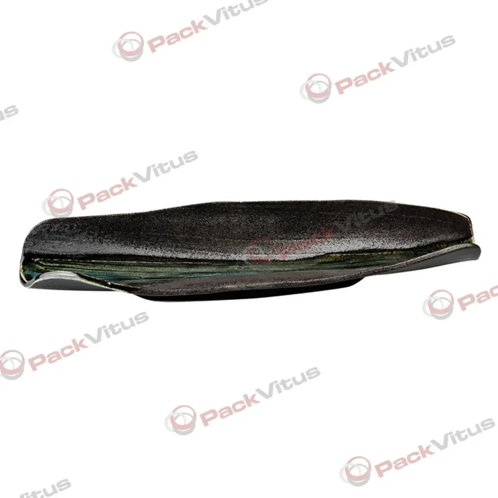 MIDORI - GRÜN Platte blattförmig 40x11cm Box 1/18
