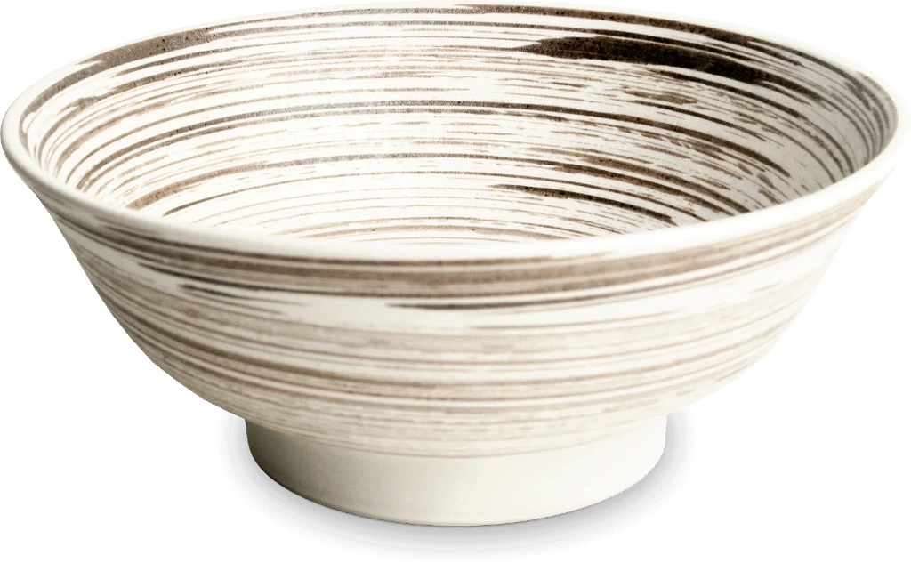 UZUMAKI Pho Schale D22 H9 - weiß/braun