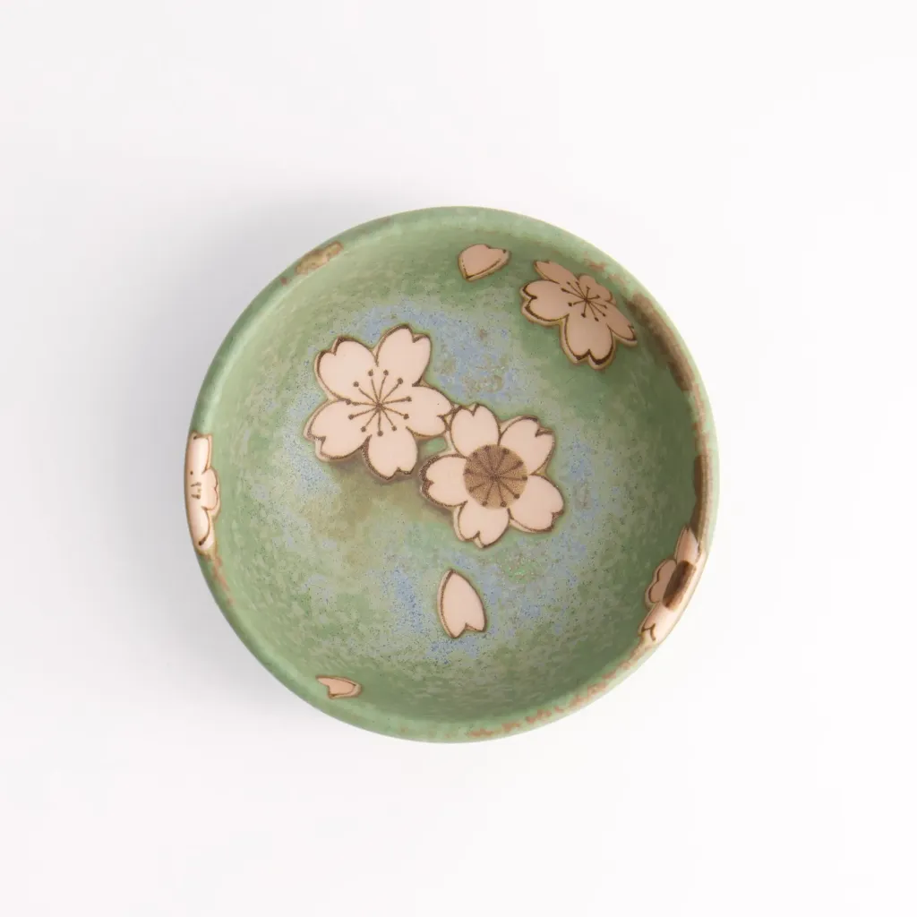 Sakura Schälchen 8.6x3.6cm Grün Box 12/192