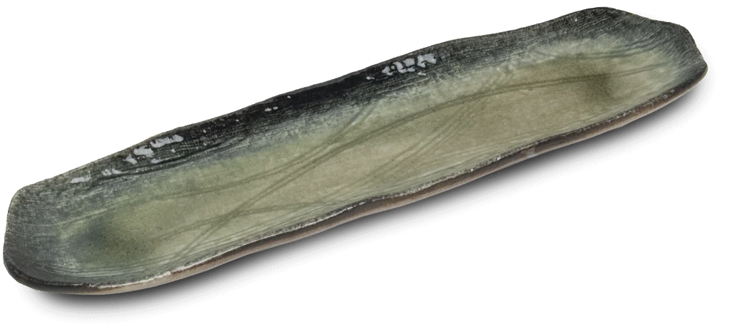 ASADUKE Teller lang organisch 33,5x8,5x1,5cm