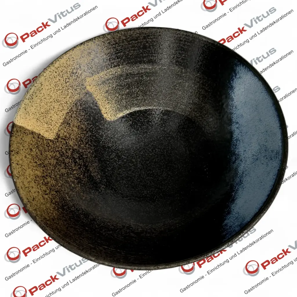 MINOYAKI BRUSH Schale flach H28 H8 cm