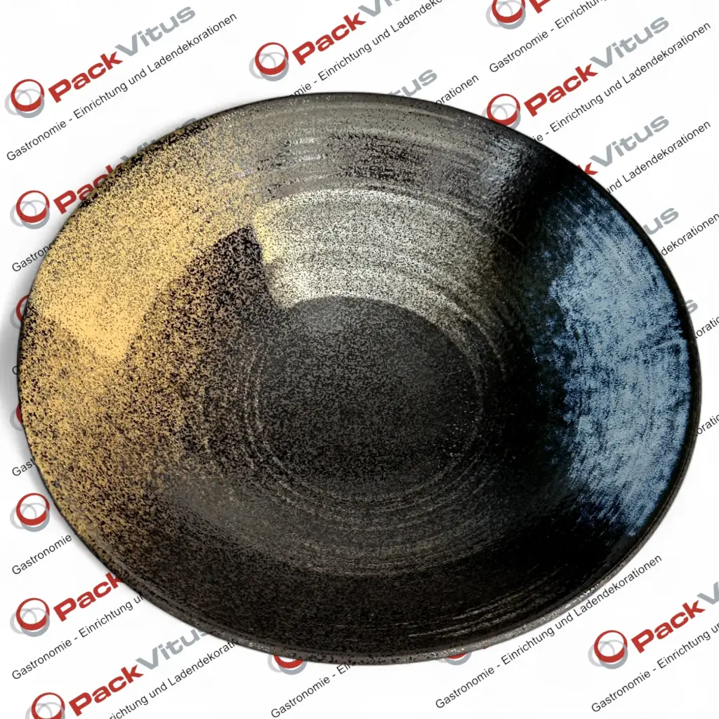 MINOYAKI BRUSH Schale flach D24,5 H7,5 cm