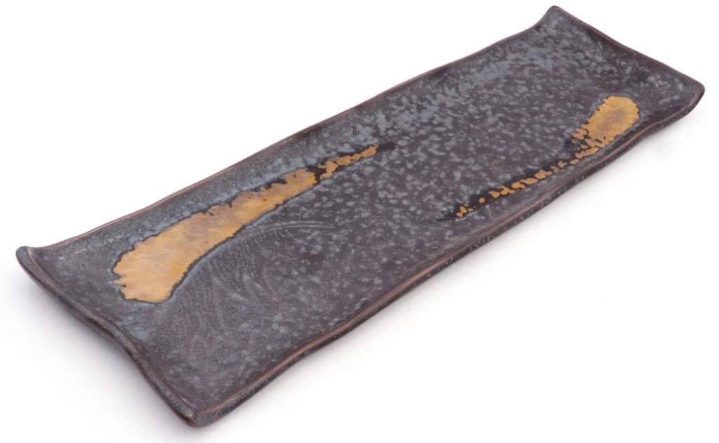 HASUNO IKE Sushi Teller lang mit Griff groß 42,5x12x1