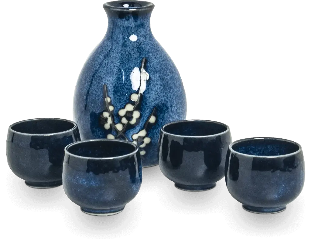 HANA BLUE Sake Set 5-teilig