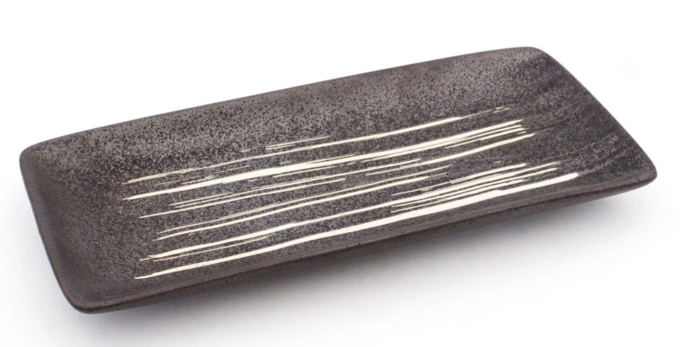 KUREPU Sushi Teller lang runde Ecken 28x12x3