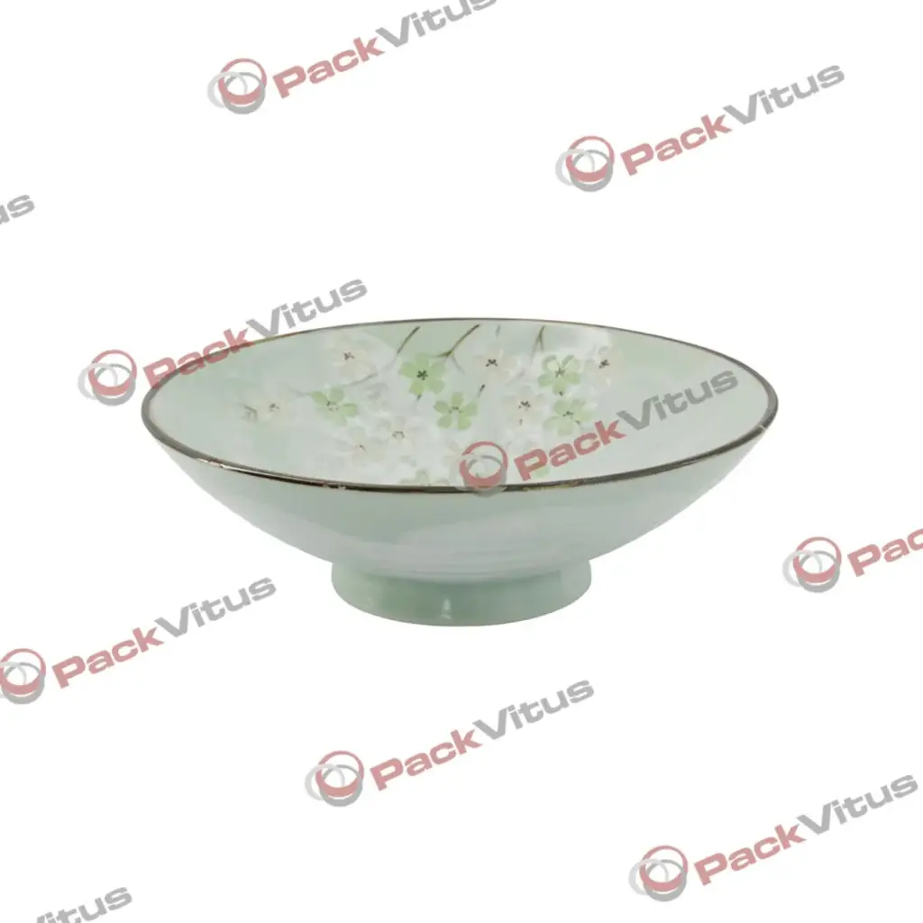 SAKURA GREEN flache Schale 1400ml Ø24 H8