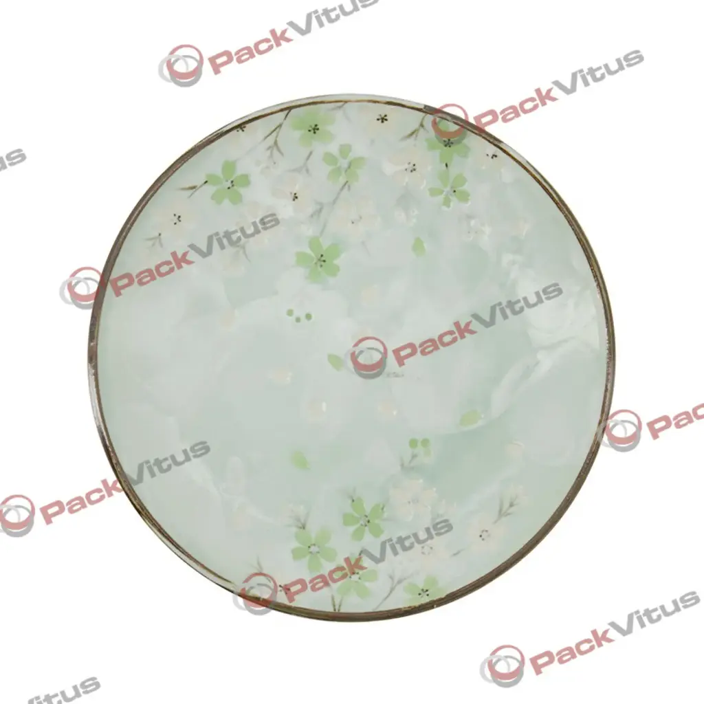 SAKURA GREEN Teller flach D26 H3,4 mittelgroß Box 4/24