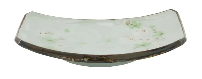 (D/R) SAKURA GREEN Sushi Teller 18,5x12,2x1,9 klein