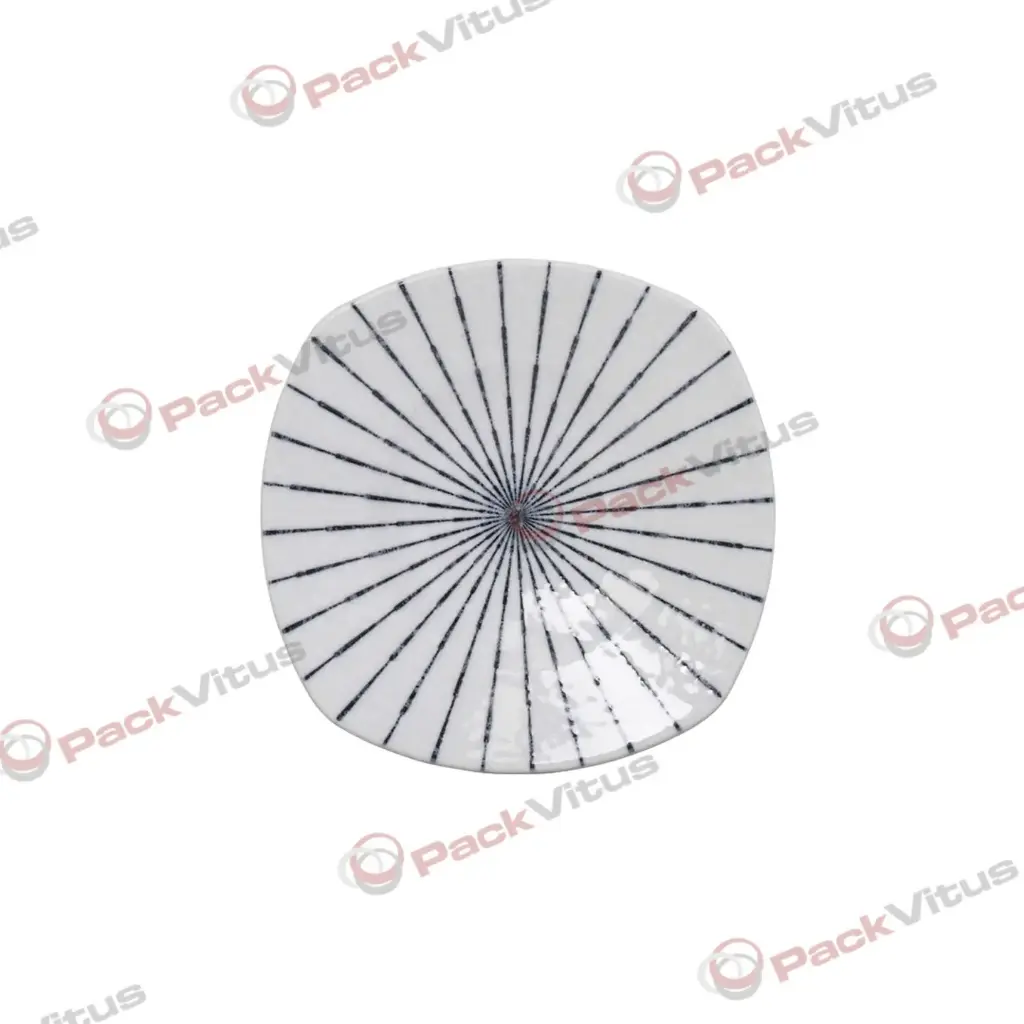 (D/R) Teller mit Vertiefung quadratisch 18x18x3,5