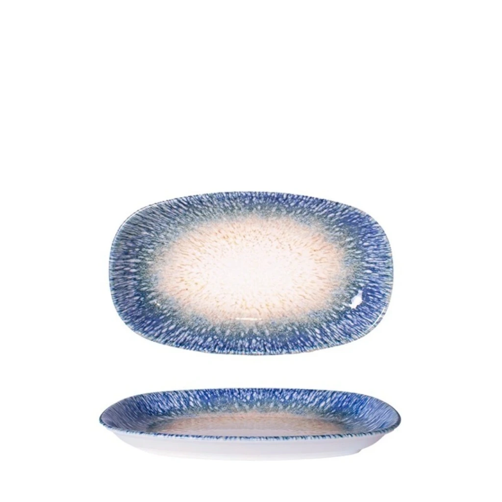 [SP2030246] OZEAN Teller oval 30x18cm - blau