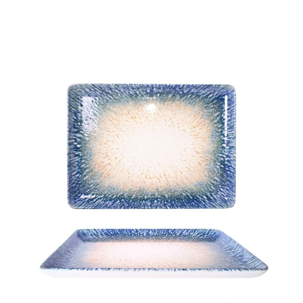 [SP2030251] OZEAN Teller rechteckig 30x22cm - blau