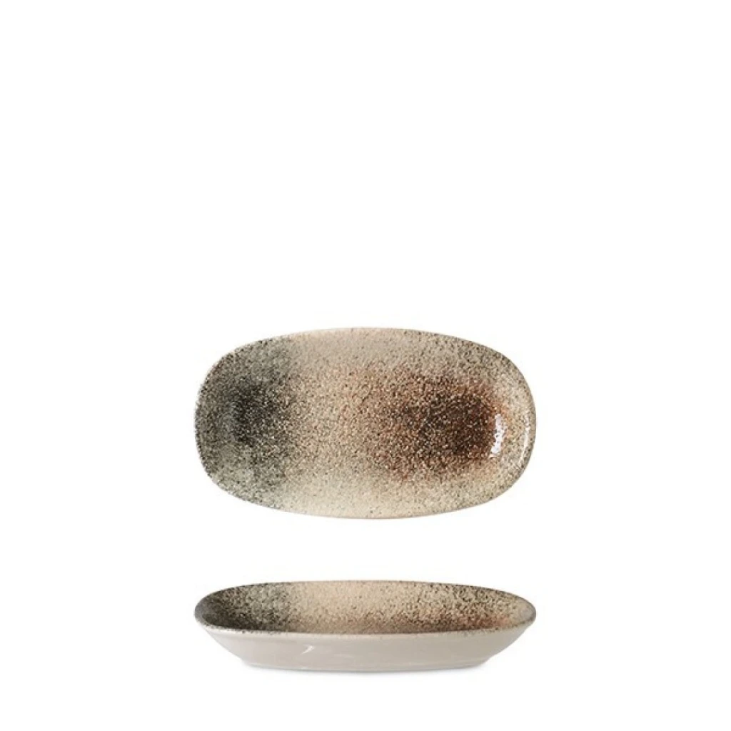 [SP2030112] FUENTE Teller Oval 19x11cm - braun
