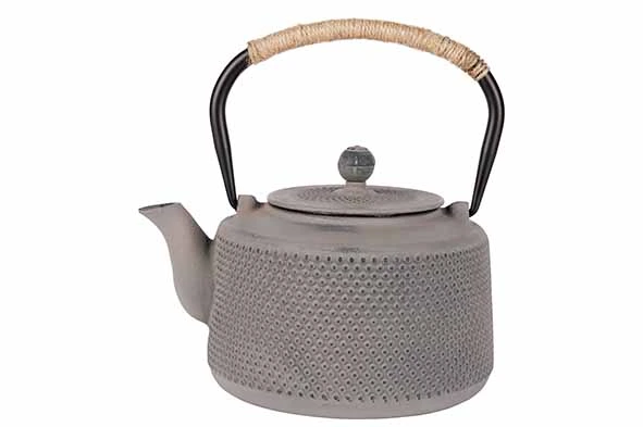 [BL8433160] COSY & TRENDY TEEKANNE HELLGRAU 1,5L D15XH11CM GUSSEISEN