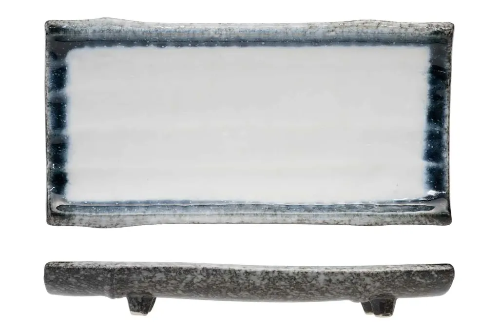 [BL9632125] COSY & TRENDY SEA PEARL SCHALE 24,5X12,5XH3,5CMAUF 4 FUESSE