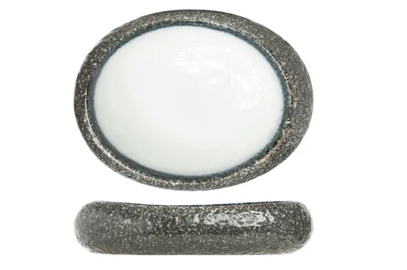 [BL9632359] COSY & TRENDY SEA PEARL OVAL BOWL 24X21XH5.5CM