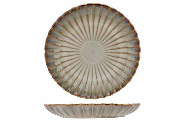 ASTERA PEARL Teller flach D27 H4 - grün/grau