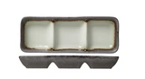 [BL2552615] COSY & TRENDY STONE DISH 7X19CM WITH 3 COMPARTMENTS
