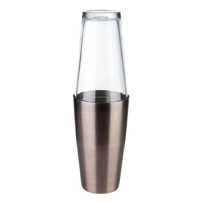Shaker Set 2-teilig (Becher 700ml + Glas 400ml) - KUPFER matt