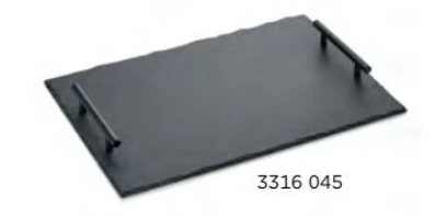 Naturschieferplatte mit Griffen SLATE LINE, 45 x 30 cm, Naturschiefer 