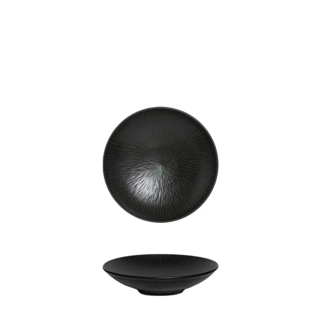 [SP2040337] GLAM Präsentation Teller D31cm CT6 - schwarz/semimatt
