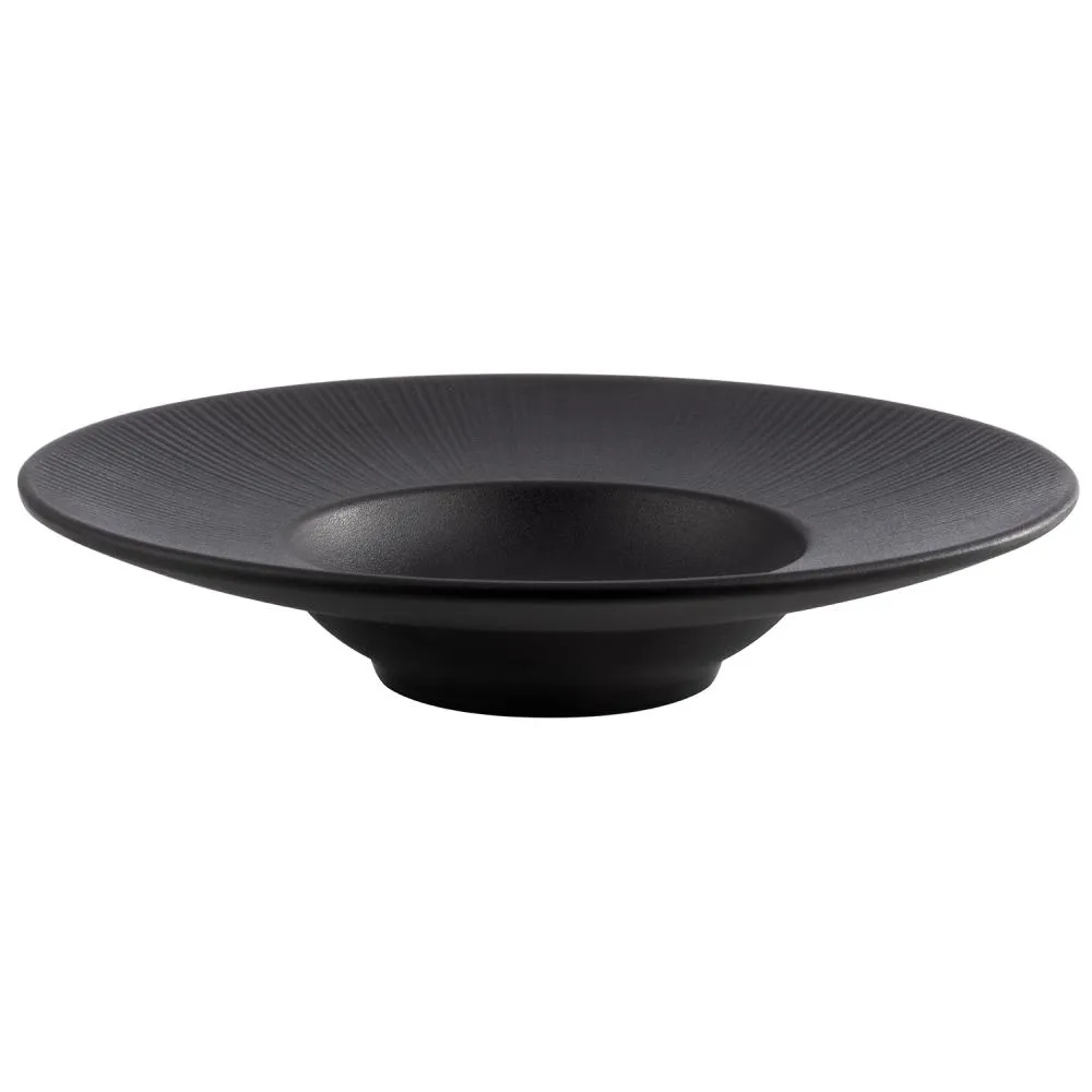 MELAMIN Gourmet Teller D29 H6 300ml - schwarz