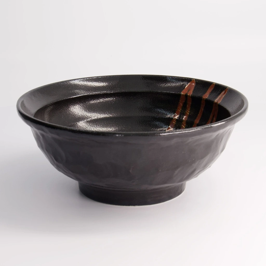 Ramen Schale D22 H9 1100ml rot/schwarz