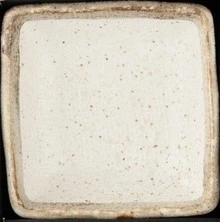 Soße quadratisch weiß mit braunem Rand 7.3x2.8cm