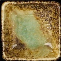 Soße quadratisch grün/braun 7.3x2.8cm