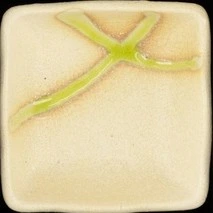 Soße quadratisch beige mit grünem Streifen 7.3x2.8cm