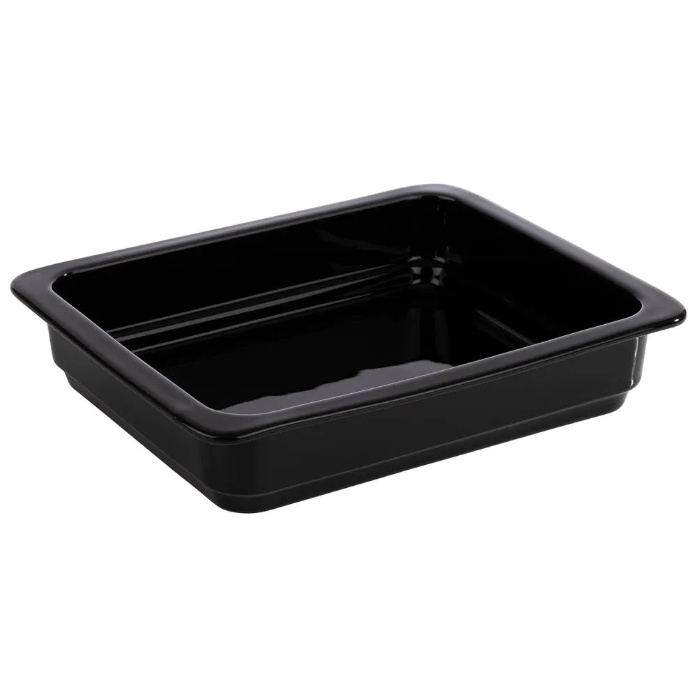 PET Behälter schwarz GN 1/2 32,5x26,5x6,5 (3,4 Liter)