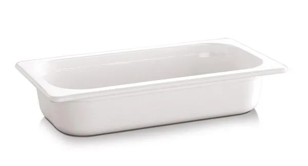 PET Behälter weiß GN 1/3 32,5x17,6x10cm (2,7 Liter)