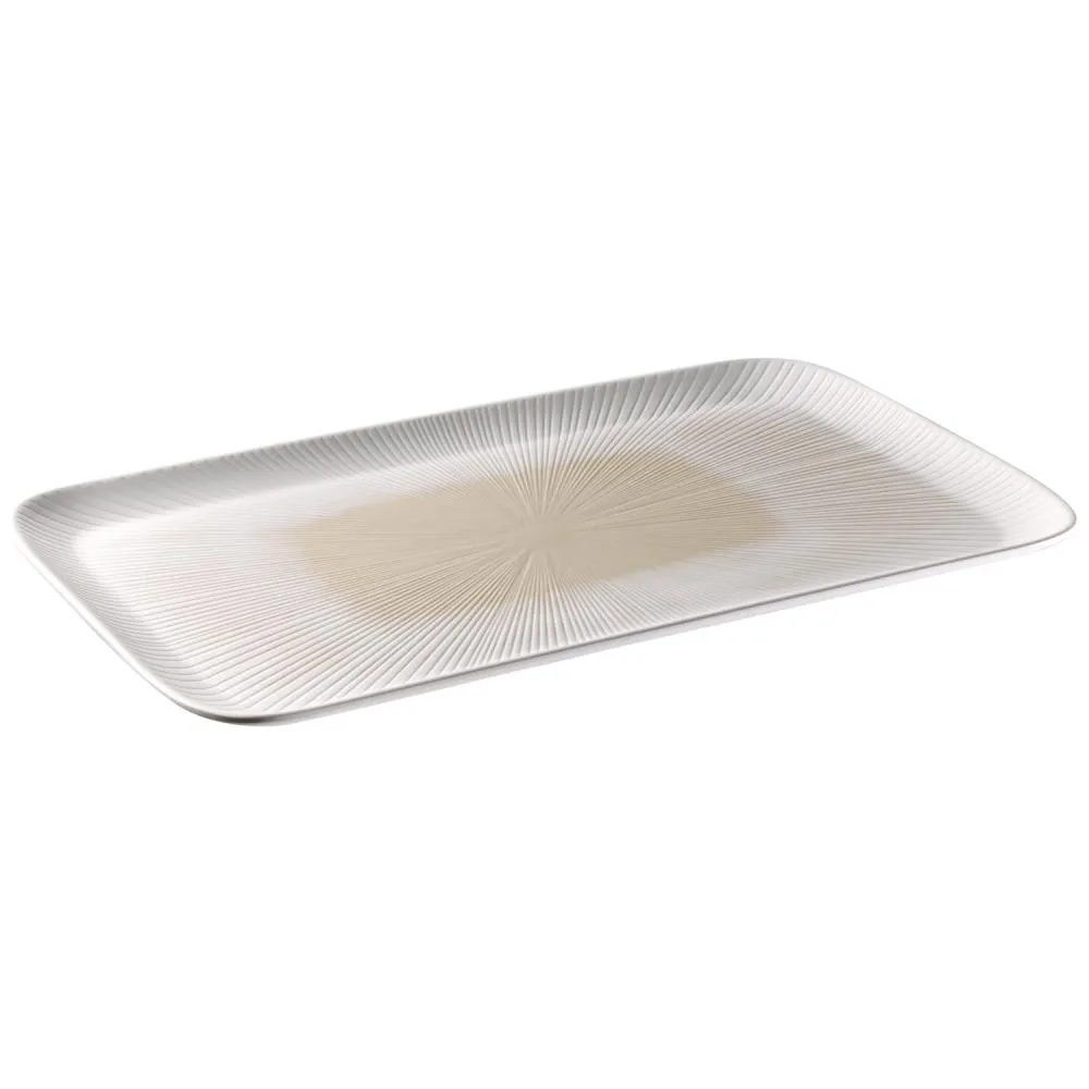 MELAMIN Tablett GN 1/1 H2,5 - weiß/beige